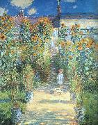 Claude Monet Artist s Garden at Vetheuil Germany oil painting reproduction